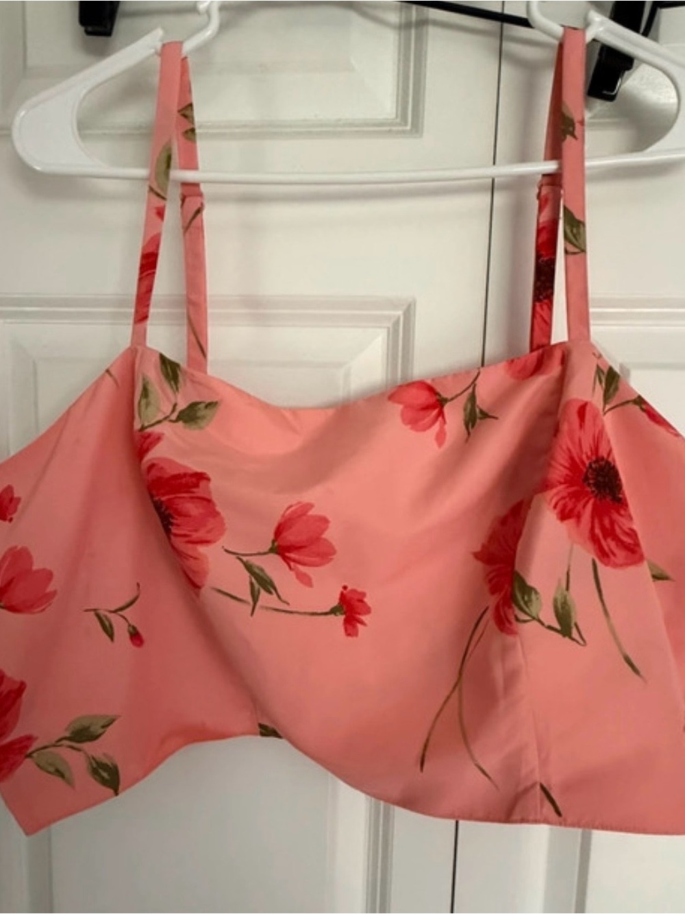 Floral Pink Crop Cami Top